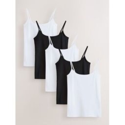 Next Pack de gilets à fines bretelles 5 Noir XL (FR 50-52)