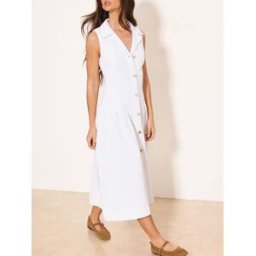 Lipsy Robe Mi-long Lipsy Denim à taille basse pâle FR 42 (EU 40)