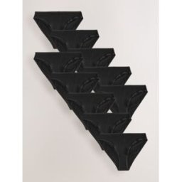 Next Lot de 10 slips en coton mélangé Noir FR 44 (EU 42)