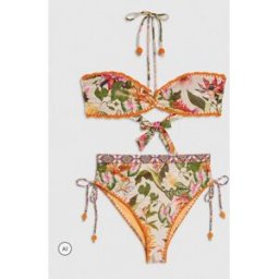 River Island River Island Del Marr Crochet Bandeau Bikini Set Rose FR 46 (EU 44)