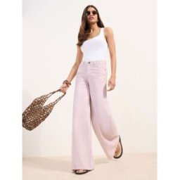 Friends Like These Friends Like These Jeans palazzo ample en denim violet FR 48 (EU 46)