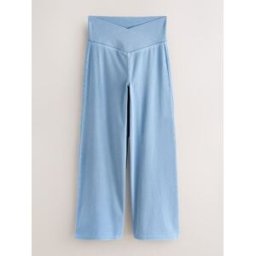 Next Pantalon large en denim de jersey bleu FR 44 Regular (EU 42 R)