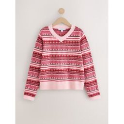 Next Pull super doux à Manches longues à Col V Rose XS Reg (FR 36)