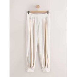 Next Pantalons habillés jambe ballon crème FR 52 Regular (EU 50 R)