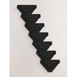 Next Lot de 7 slips en coton mélangé Noir FR 46 (EU 44)