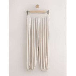 Next Pantalon bouffant plissé moulant naturel XL Regular (FR 50-52)