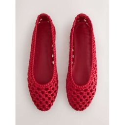 Next Chaussures plates en satin tissé Forever Comfort rouge EU 35.5 (UK 3)