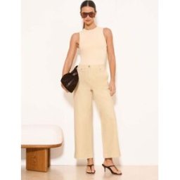 Lipsy Jean Lipsy à jambes larges et courtes jaune FR 42 Regular (EU 40 R)