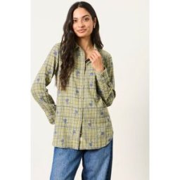 Fat Face FatFace Embroidered Shirt vert FR 48 Regular (EU 46 R)