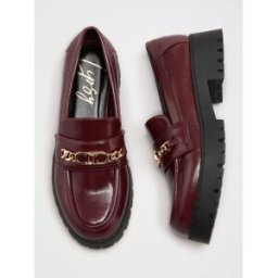 Lipsy Mocassins Lipsy Vêtements de travail épais rouge EU 36 (UK 3)