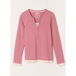 Fat Face FatFace Henley Top Rose FR 40 (EU 38)