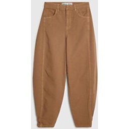 River Island River Island Tab Hem Detail Barrel Leg Jeans Brun FR 40 Regular (EU 38 R)
