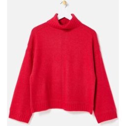 Oliver Bonas Oliver Bonas Roll Neck Knitted Jumper rouge FR 38 (EU 36)