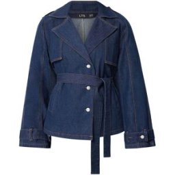 Long Tall Sally Long Tall Sally Short Denim Trench Coat bleu FR 40 Tall (EU 38 T)