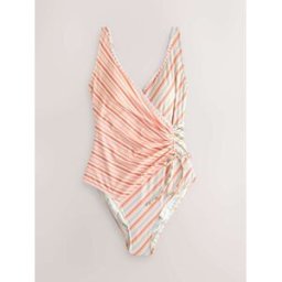 Next Maillot de bain gainant froncé sur le côté crème FR 56 (EU 54)