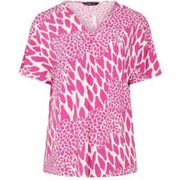 Yours Curve Yours Curve Pleated Front Jersey Top Rose FR 50 (EU 48)
