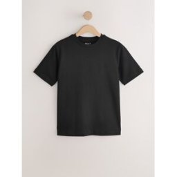 Next T-shirt épais à col rond Noir XL (FR 50-52)