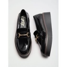 Lipsy Mocassins Lipsy à plateforme compensée à bordures de mors Noir EU 40 (UK 7)
