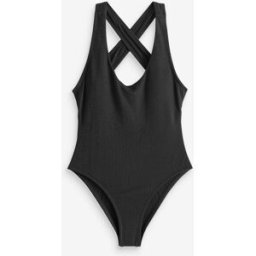 Nike Nike Swim Crinkle Textured Swimsuit Noir FR 50-52 (EU 48-50)