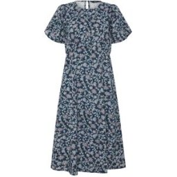 M & Co M & Co Petite Spot Print Short Sleeve Dress bleu FR 46 Petite (EU 44 P)