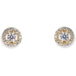 Ivory & Co Ivory & Co Balmoral Crystal Dainty Earrings doré Un an