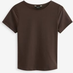 Next T-shirt à manches courtes et col rond doux au toucher Brun FR 52 (EU 50)