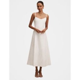 Forever New Forever New Tiffany Petite Embroidery Midi Dress pâle FR 38 (EU 36)