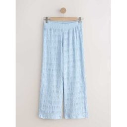 Next Pantalon texturé coupe large bleu S Regular (FR 38-40)