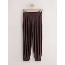 Next Pantalon bouffant plissé moulant Brun L Petite (FR 46-48)