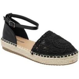 Dunlop Ankle Strap Flatform Shoes Noir EU 39 (UK 6)
