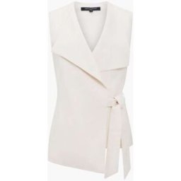 French Connection French Connection Raquel Wrap Tie Waistcoat pâle L (FR 46-48)
