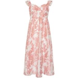Yours Curve Yours Curve London Jacquard Organza Maxi Dress pâle FR 44 (EU 42)