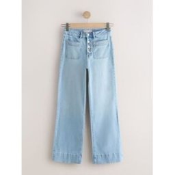 Next Jean ample et poches plaquées en forme de sablier bleu FR 44 Regular (EU 42 R)