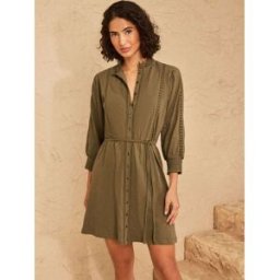 Love & Roses Love & Roses 3/4 Sleeve Jersey Shirt Dress vert FR 44 (EU 42)