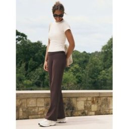 self. self. Leggings larges côtelés Brun FR 44 (EU 42)
