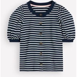 Boden Boden Button-through Full Sleeve Top bleu FR 40 (EU 38)