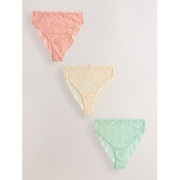 Next Culotte invisible à dentelle frontale sans marques de sous-vêtements 3 Pack vert FR 50 (EU 48)