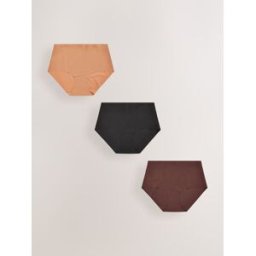 Next Culotte invisible confort sans VPL 3 Pack Noir FR 46 (EU 44)