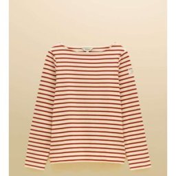 Joules Joules Harbour Striped Boat Neck Breton Top orange FR 36 (EU 34)