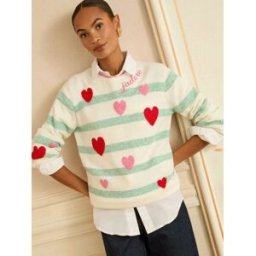 Love & Roses Love & Roses Heart Detail Jumper vert FR 36 (EU 34)