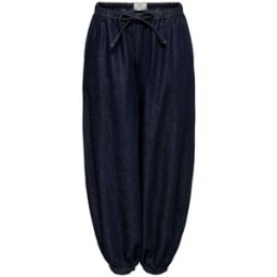 JDY JDY Rinse Denim Tie Waist Balloon Trousers bleu FR 38 (EU 36)