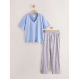 Next Pyjama à manches courtes bleu L Regular (FR 46-48)