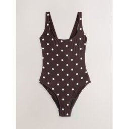 Next Maillot de bain menstruel gainant et échancré Brun FR 38 (EU 36)