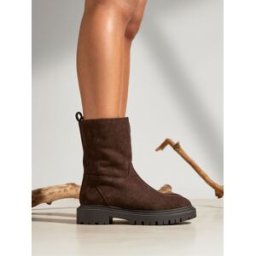 Linzi Linzi Bentley Ankle Boots With Chunky Sole Brun EU 37 (UK 4)