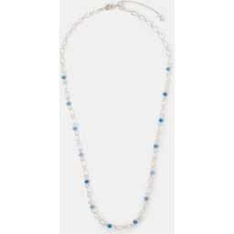 Accessorize Accessorize Blue Quartz Station Necklace argenté Un an