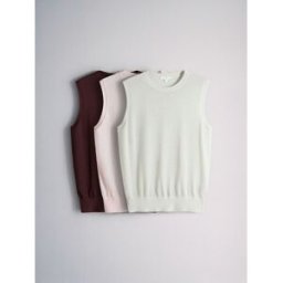 The Set The Set 3 Gilets en maille transparente rouge S (FR 38-40)