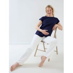 Jojo Maman Bébé T-shirt de maternité JoJo Maman bébé Boyfriend coton bleu M (FR 42-44)