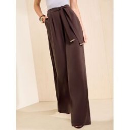 Friends Like These Pantalon Ample Friends Like These noué à la taille Brun FR 44 (EU 42)