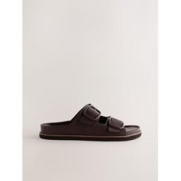Next Sandales à semelle intérieure à double bride Forever Comfort Brun EU 41 (UK 7)