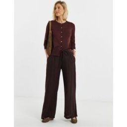 JD Williams JD Williams Crew Neck Cardigan Brun FR 42 - 42 (EU 40-42)